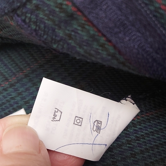 Vintage Lasting Impressions Forest Green Hounds Tooth Plaid Trouser Shorts - Picture 8 of 9